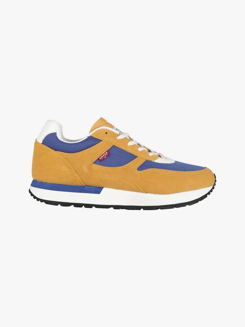Sneakers in pelle da uomo - senape