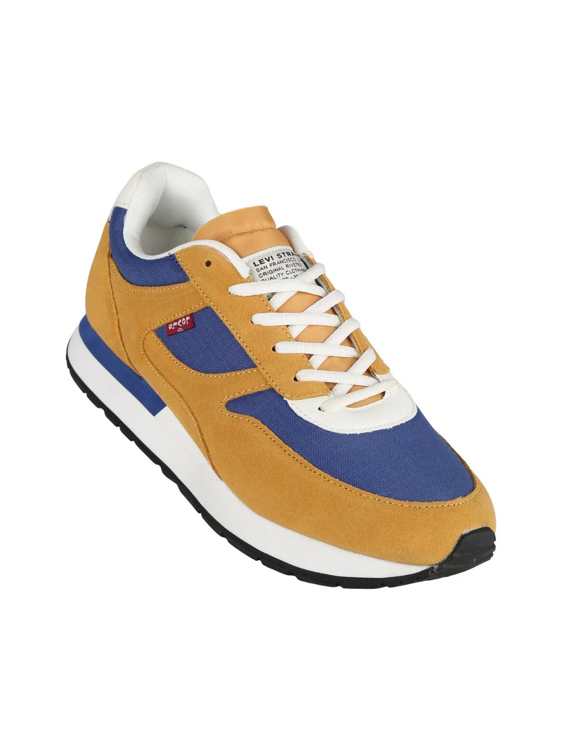 Sneakers in pelle da uomo - senape