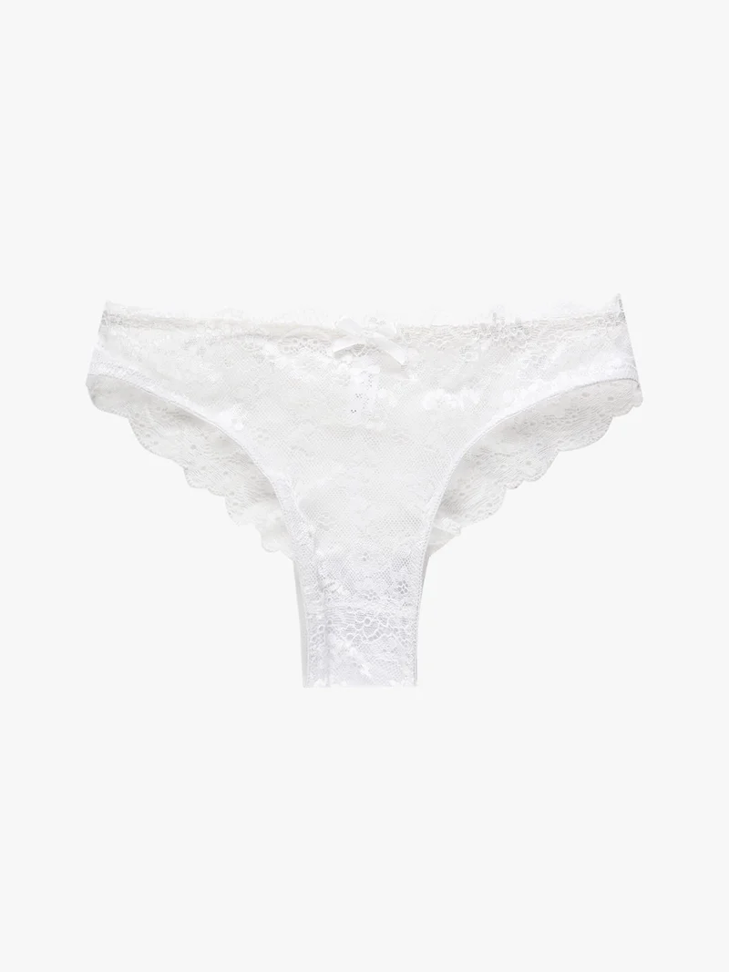 GianMarcoVenturi slip in pizzo SIRIO - bianco