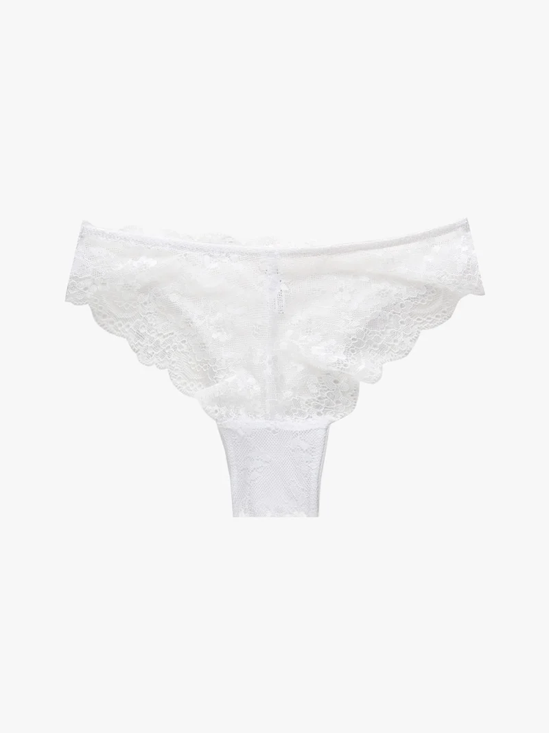 GianMarcoVenturi slip in pizzo SIRIO - bianco
