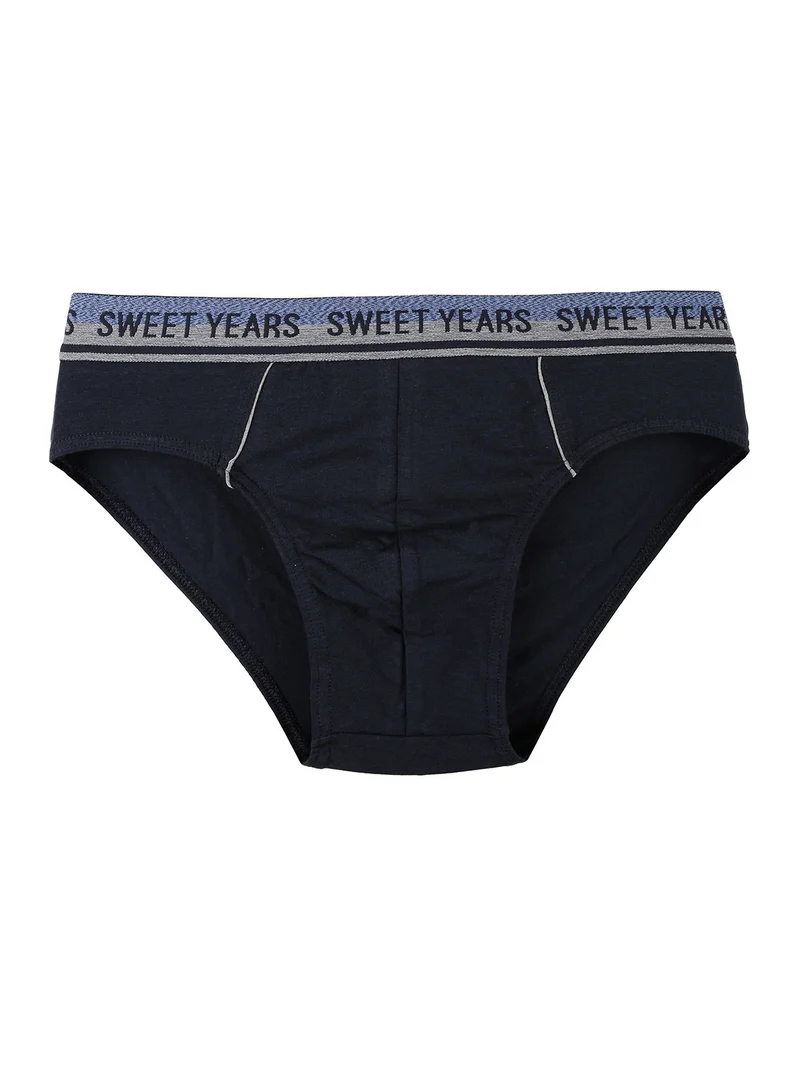 Slip uomo in cotone elasticizzato - blu
