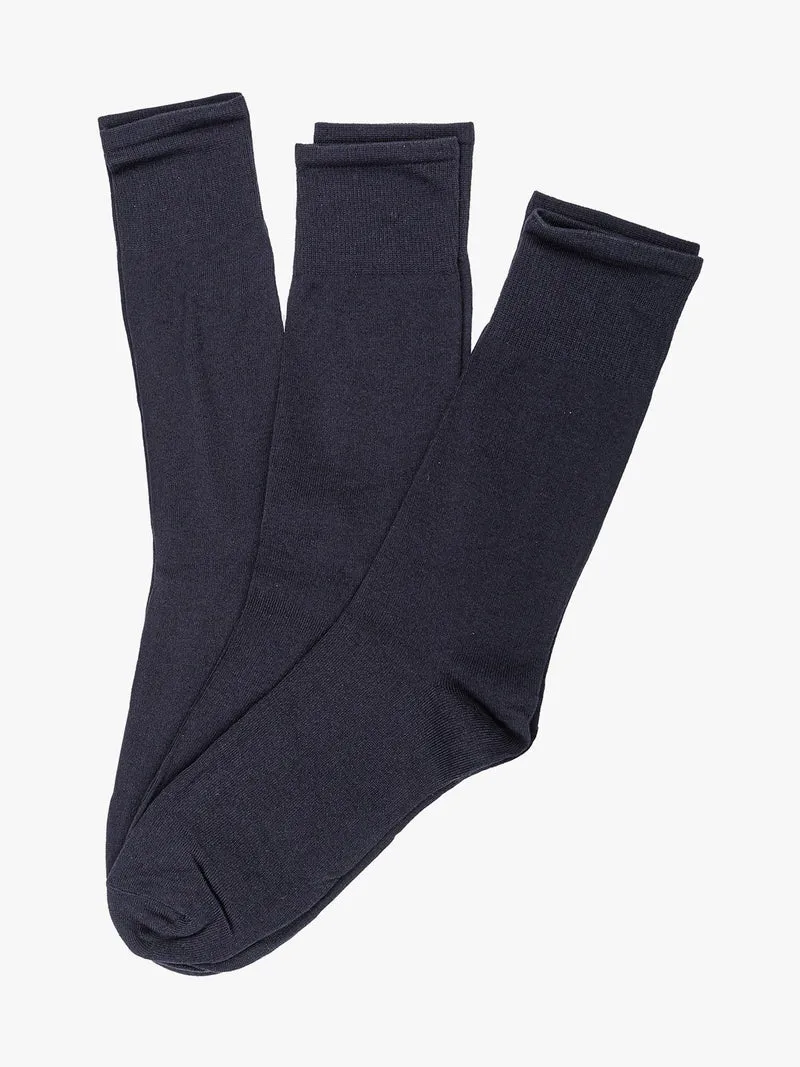 Confezione da 3 paia di calze corte da uomo - blu scuro