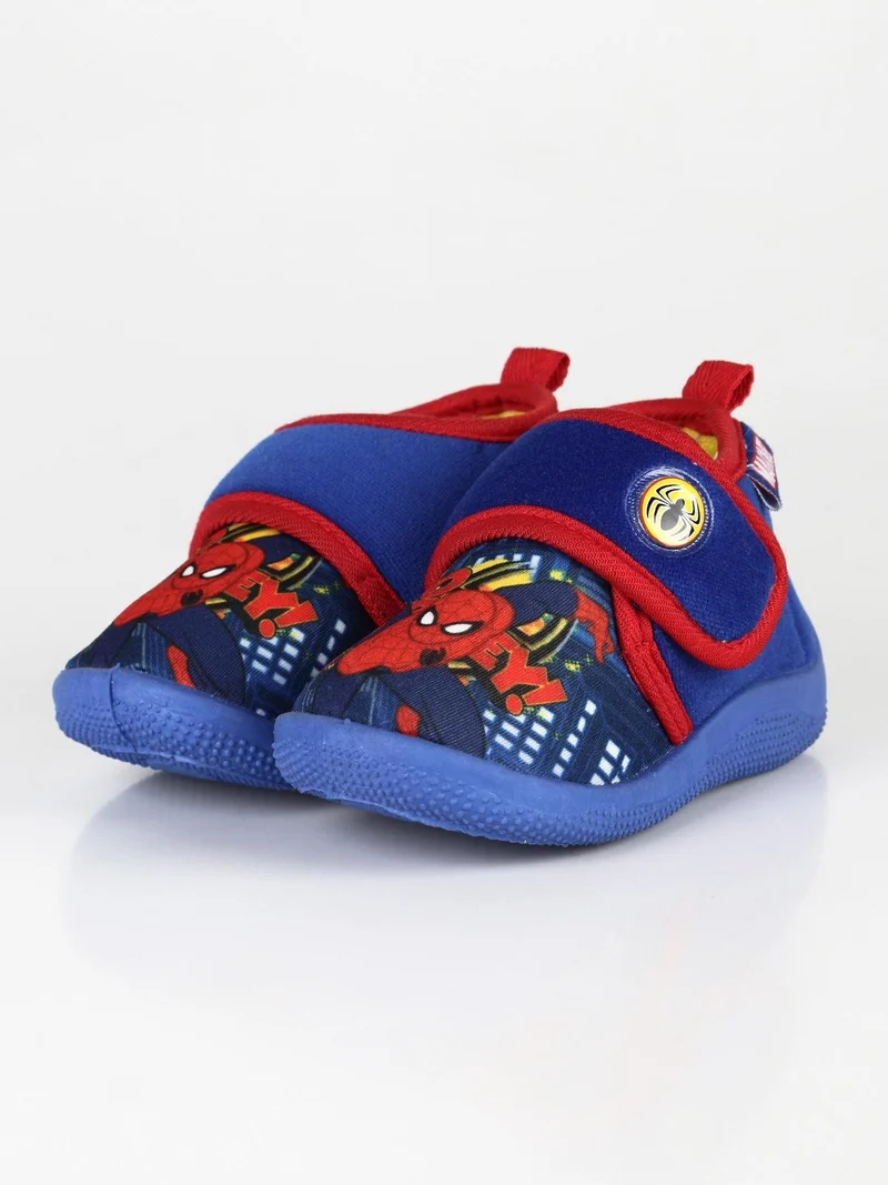 Pantofole chiuse spider man con strappo - blu