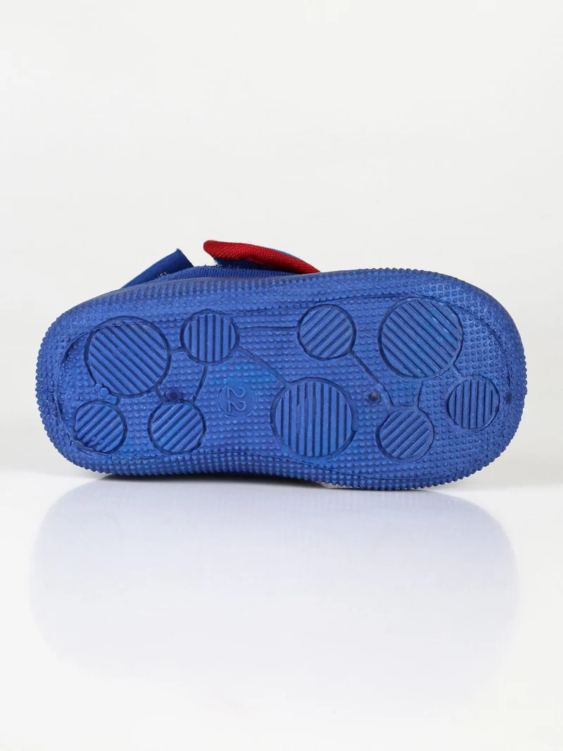 Pantofole chiuse spider man con strappo - blu