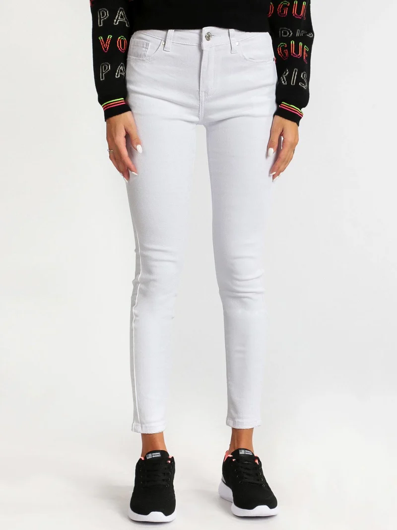 Pantaloni skinny bianchi