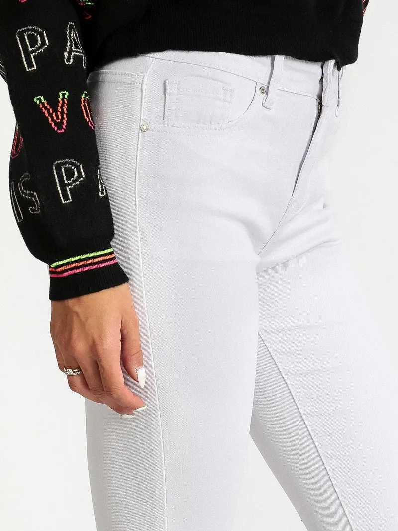 Pantaloni skinny bianchi