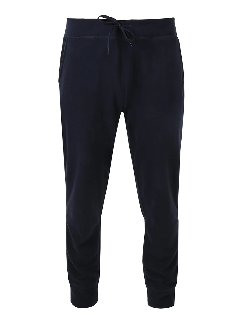 Pantaloni in pile da uomo - blu scuro