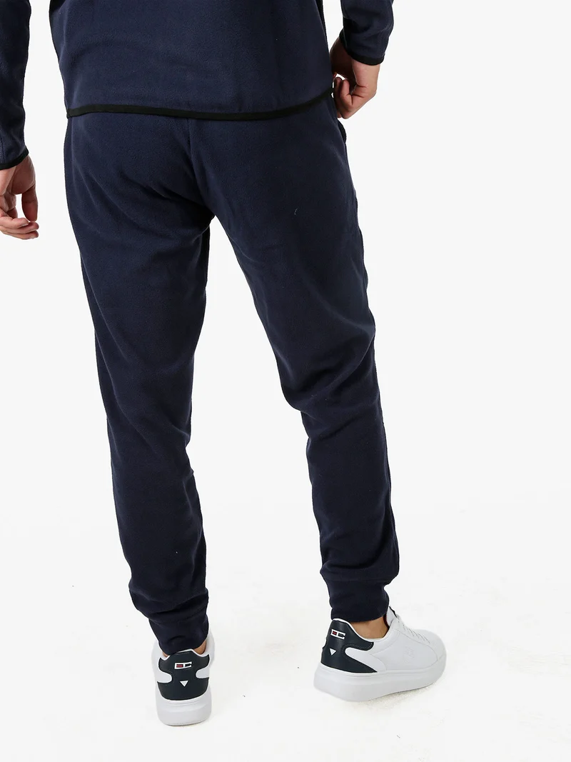 Pantaloni in pile da uomo - blu scuro