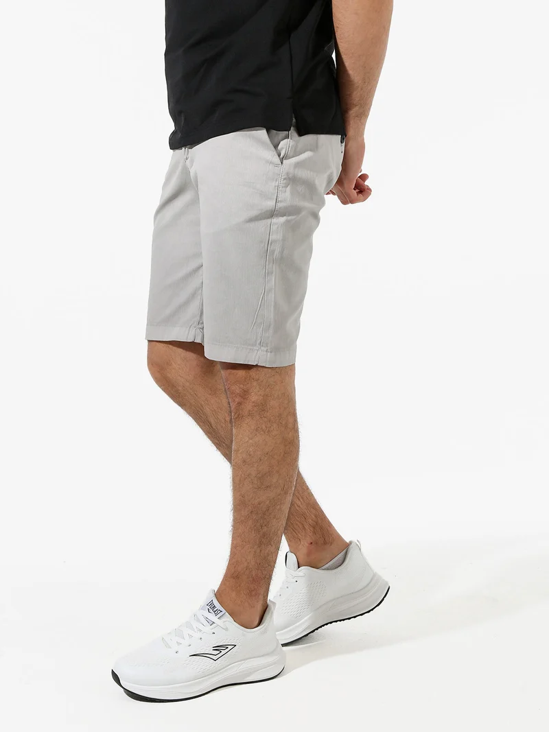 Bermuda in cotone da uomo - perla