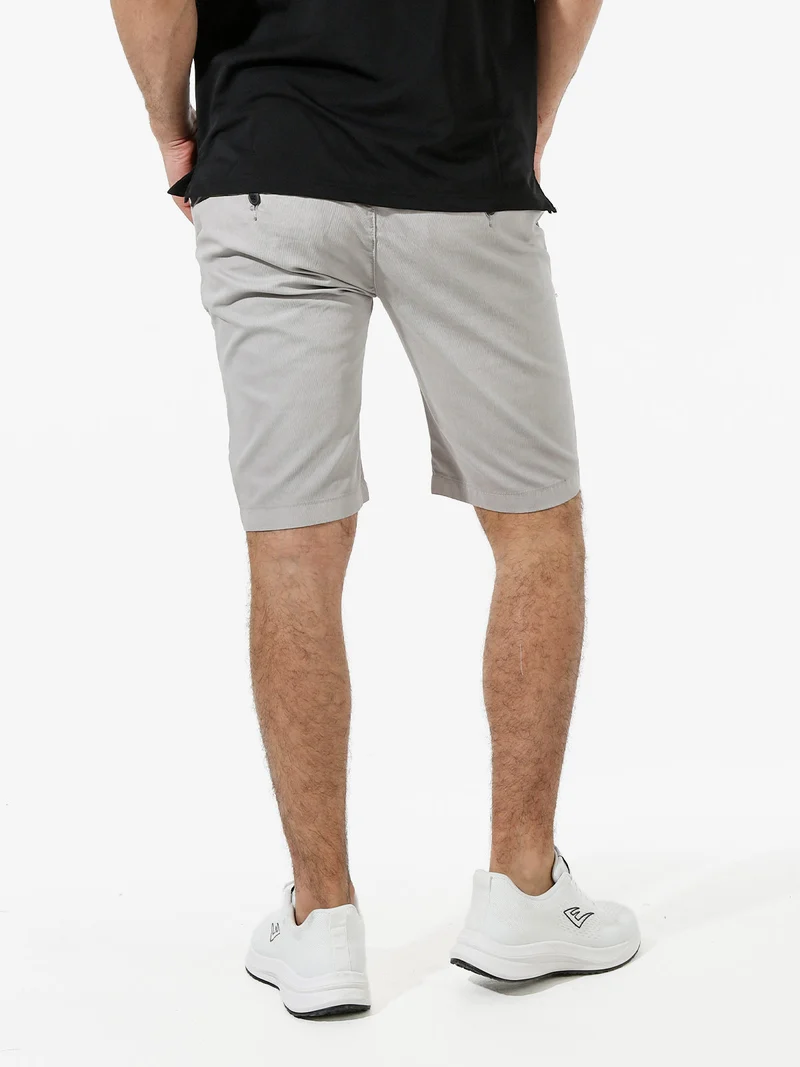 Bermuda in cotone da uomo - perla