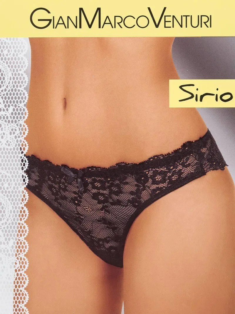 GianMarcoVenturi slip in pizzo SIRIO - nero