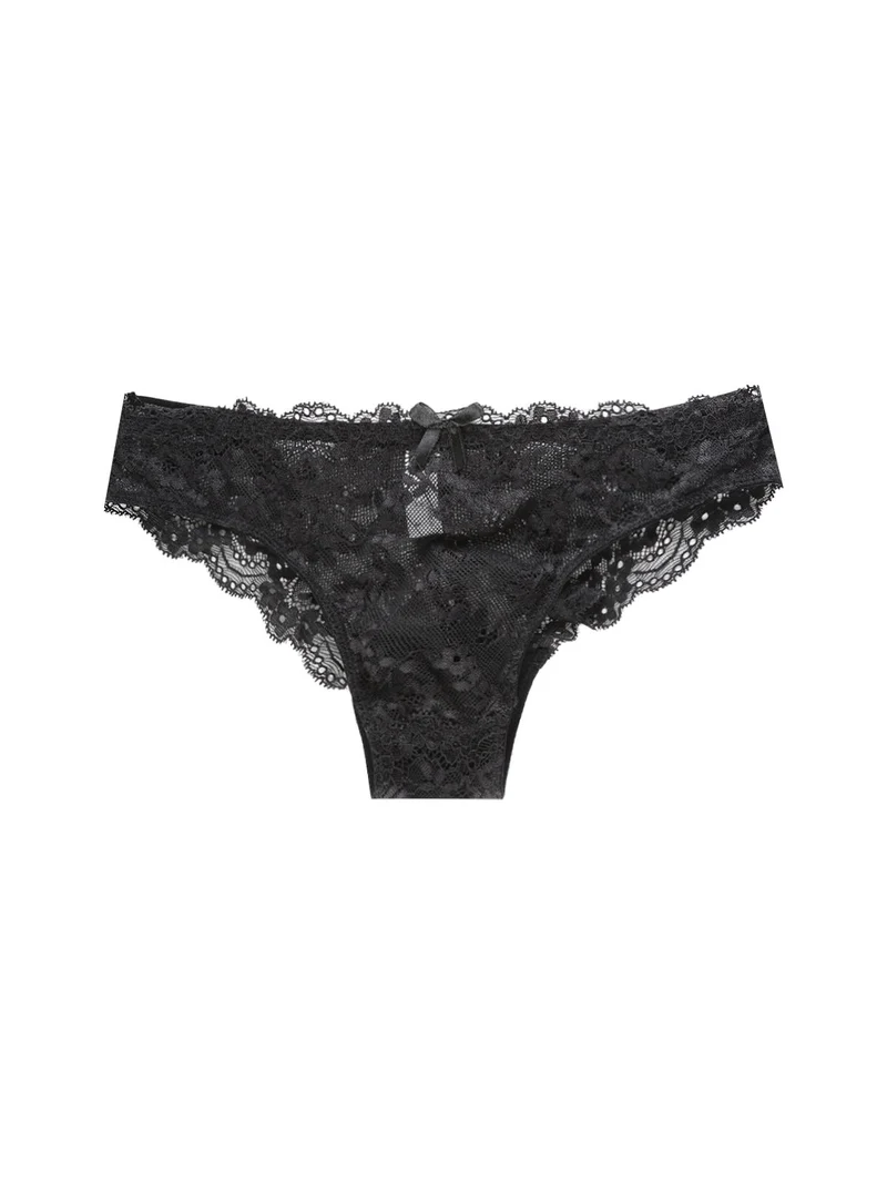 GianMarcoVenturi slip in pizzo SIRIO - nero