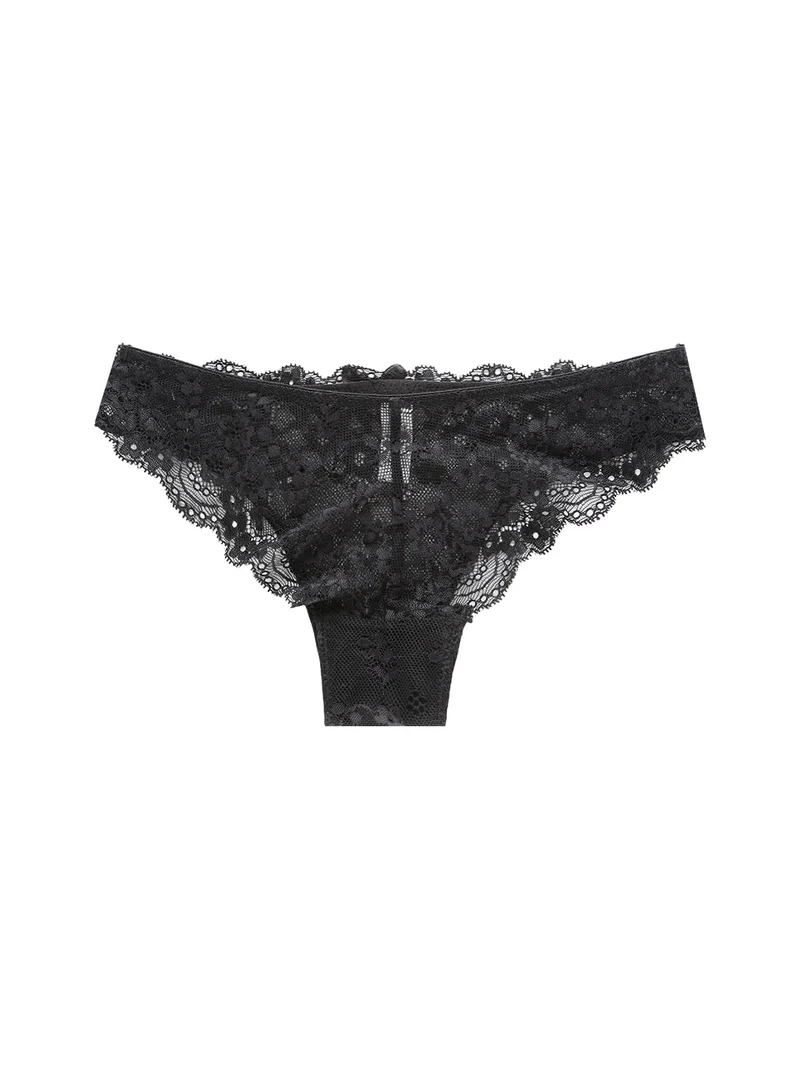 GianMarcoVenturi slip in pizzo SIRIO - nero