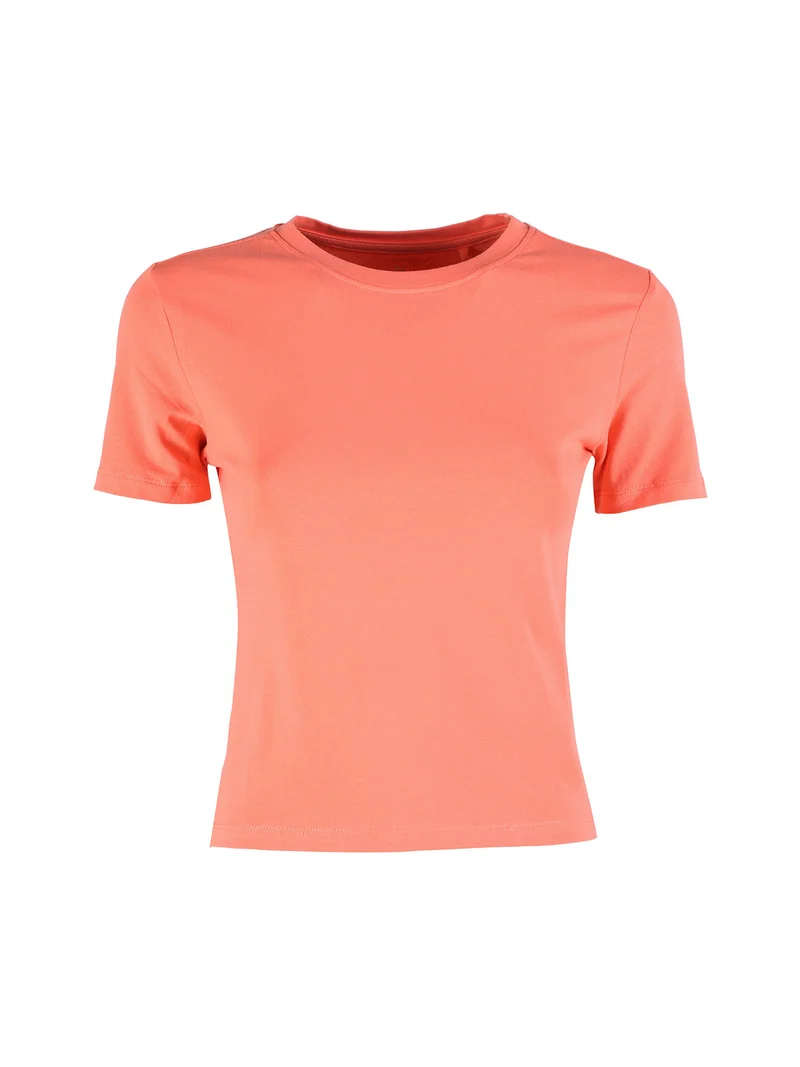 T-shirt donna in cotone - arancione