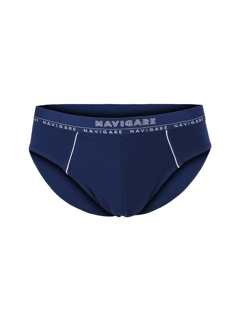 Slip uomo in cotone elastico - blu