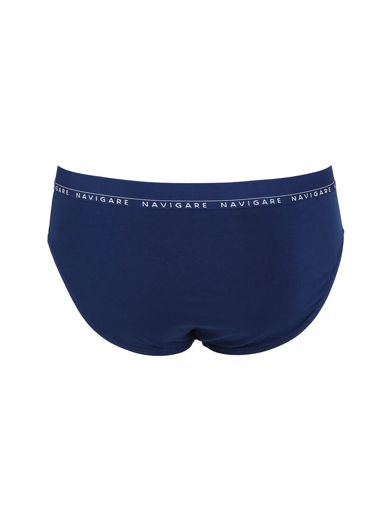 Slip uomo in cotone elastico - blu