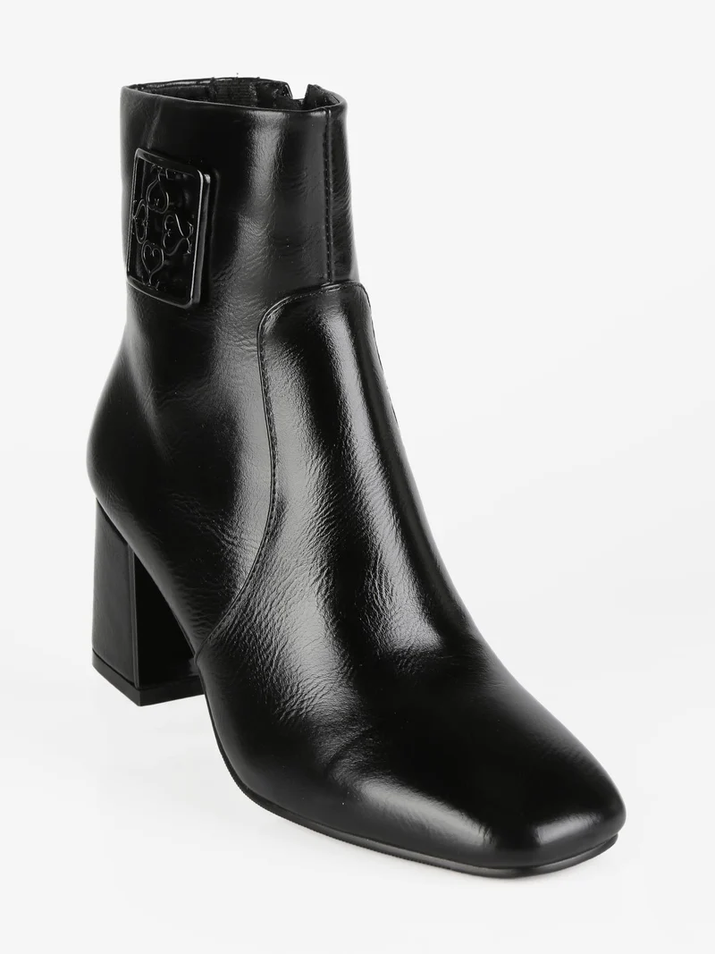 Stivaletti donna con tacco - nero