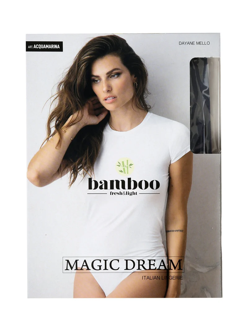 T-shirt intima donna manica corta in bamboo - blu scuro