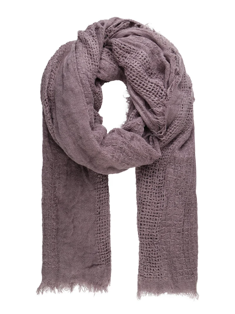 Sciarpa donna misto cotone - lilla