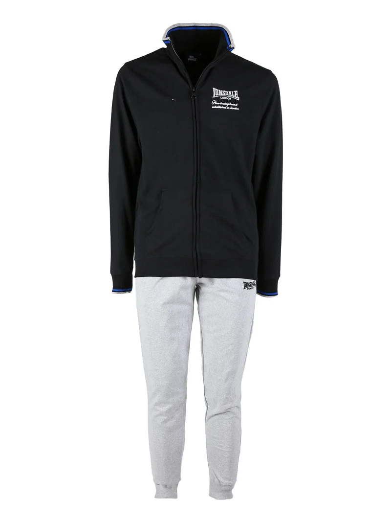 Completo tuta da uomo sportiva con zip intera - nero