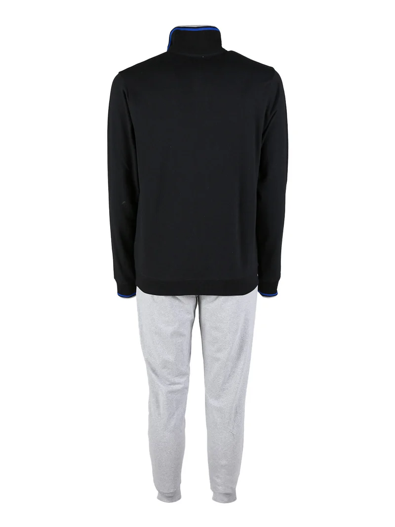 Completo tuta da uomo sportiva con zip intera - nero