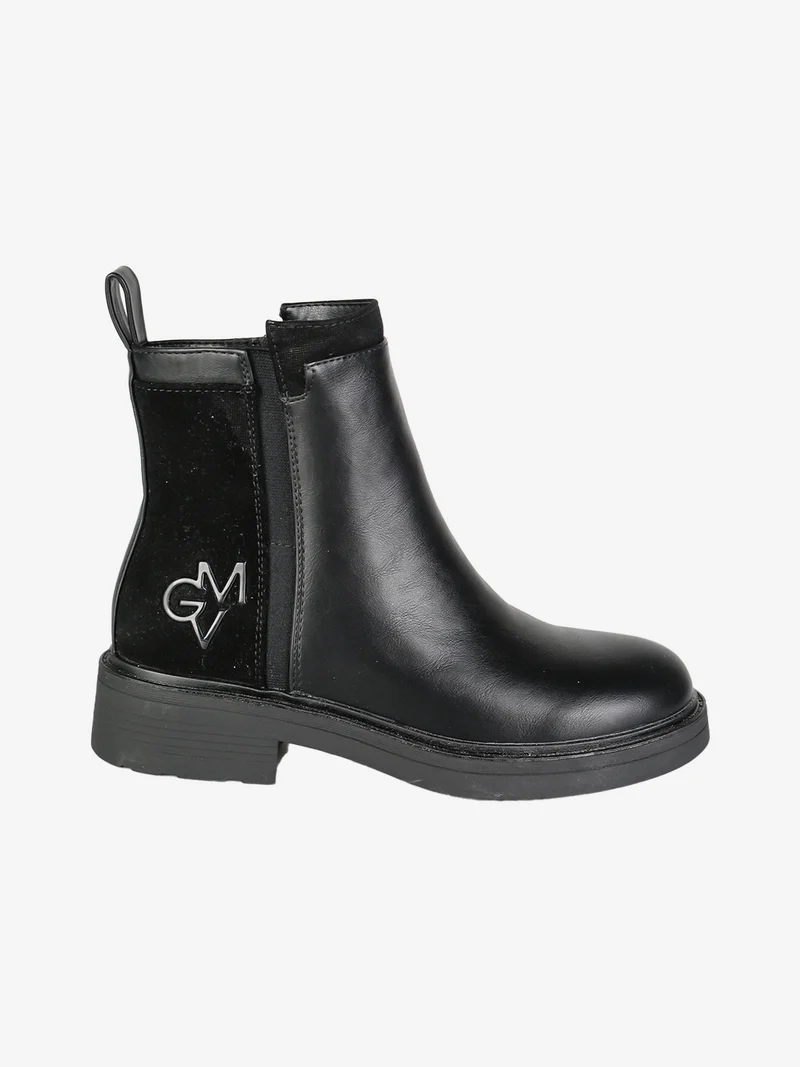 Stivaletti donna con zip - nero