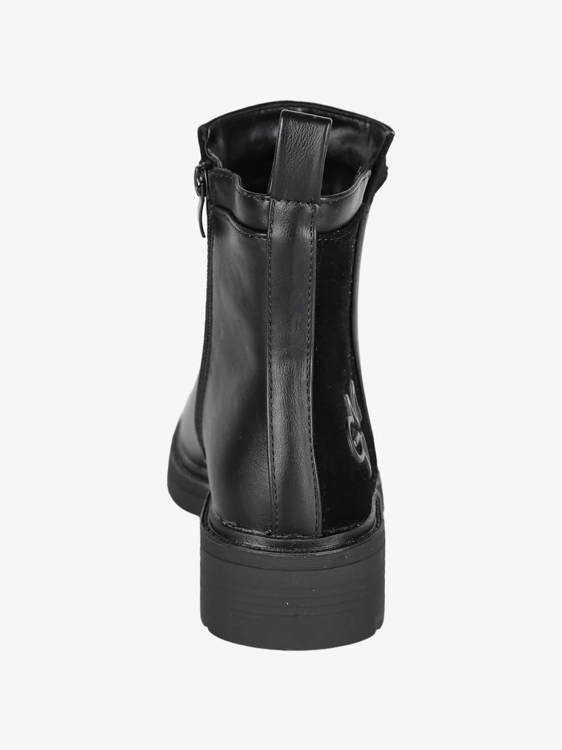 Stivaletti donna con zip - nero