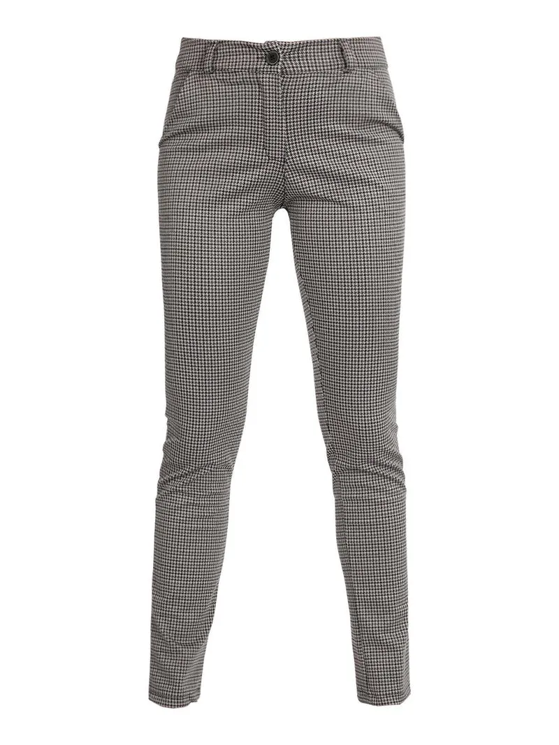 Pantaloni donna eleganti gamba dritta - grigio