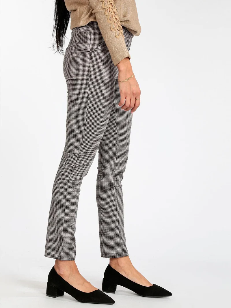 Pantaloni donna eleganti gamba dritta - grigio