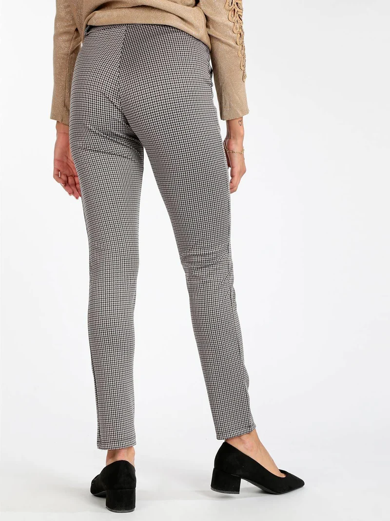 Pantaloni donna eleganti gamba dritta - grigio
