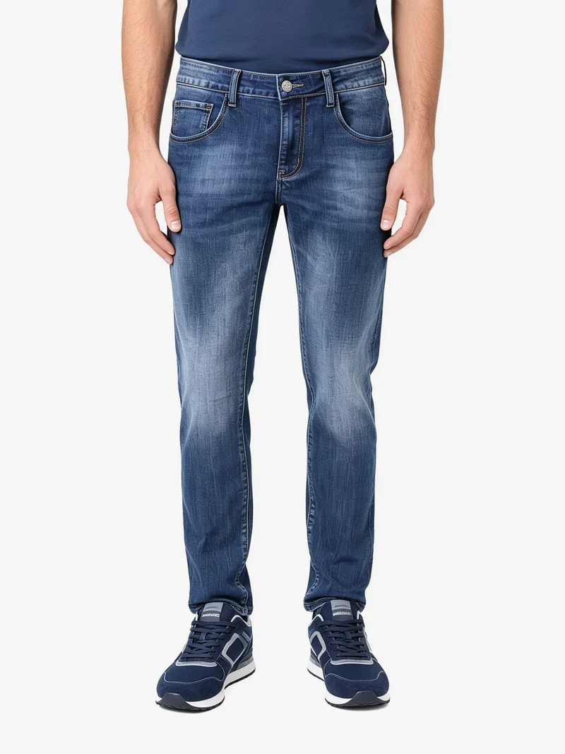 Jeans da uomo slim fit a vita bassa - jeans