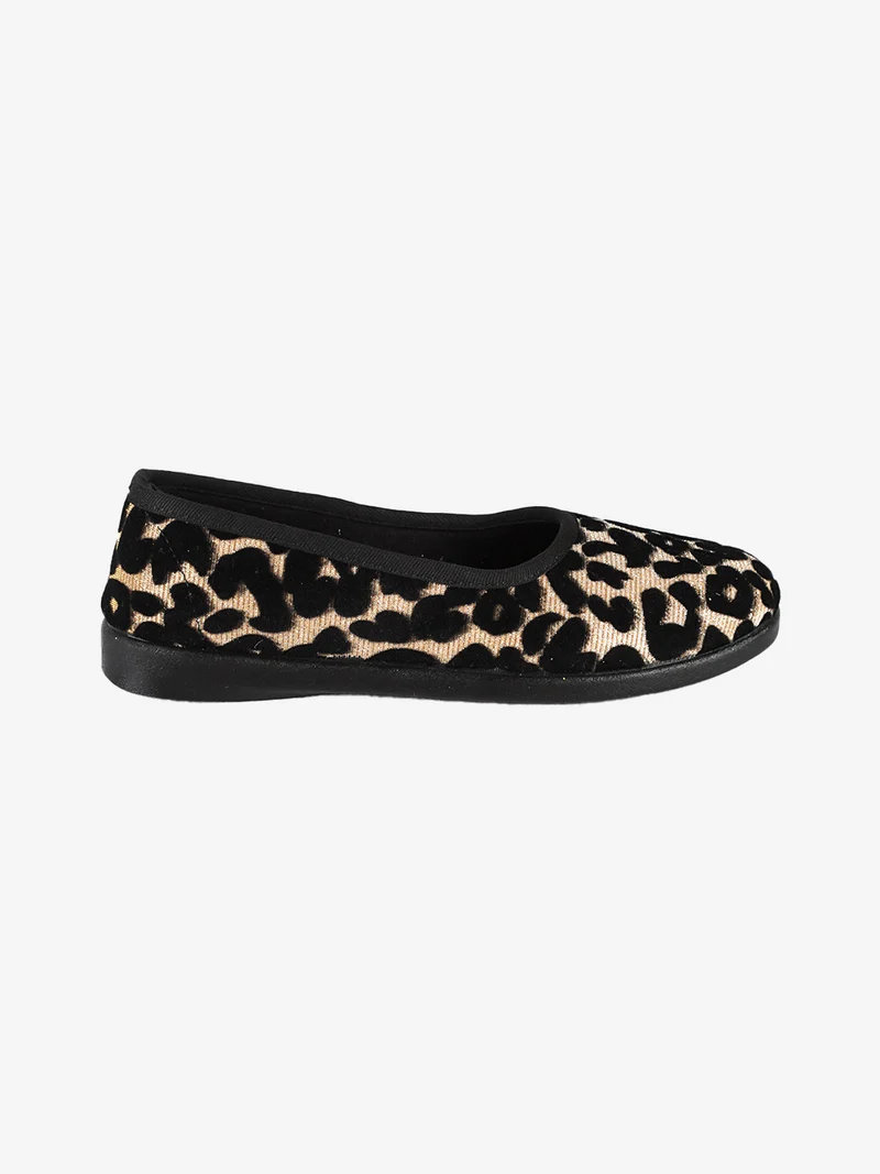 Pantofole chiuse da donna con glitter - oro