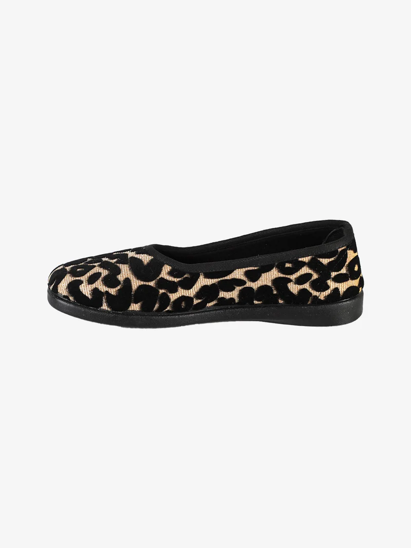 Pantofole chiuse da donna con glitter - oro