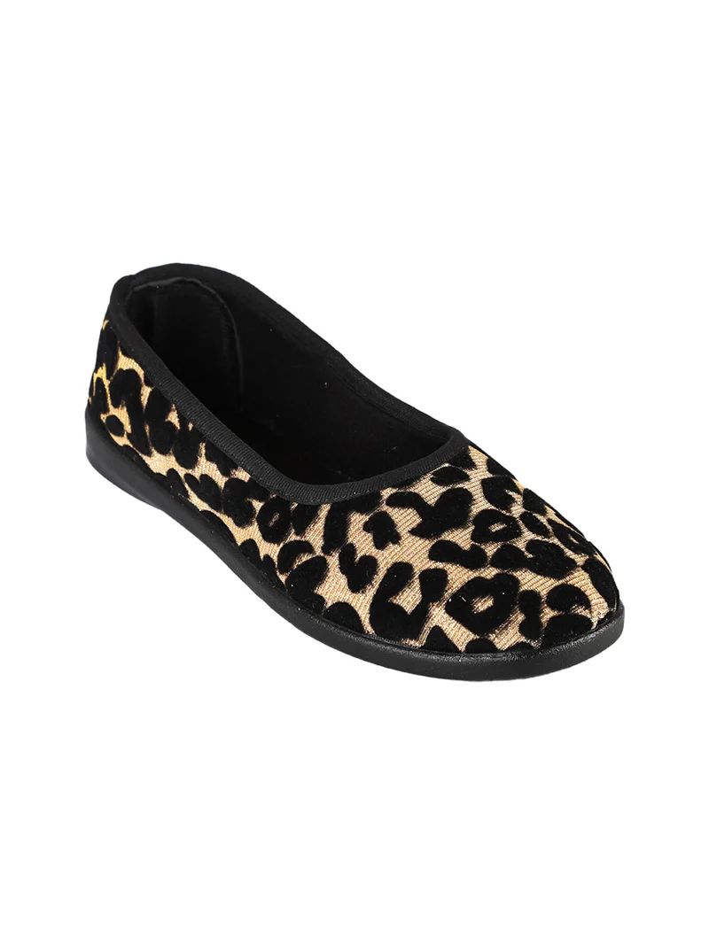 Pantofole chiuse da donna con glitter - oro