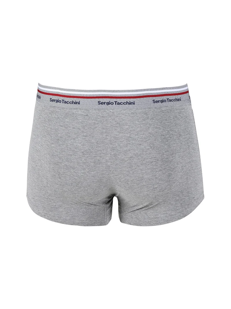 Boxer da uomo in cotone tinta unita - grigio