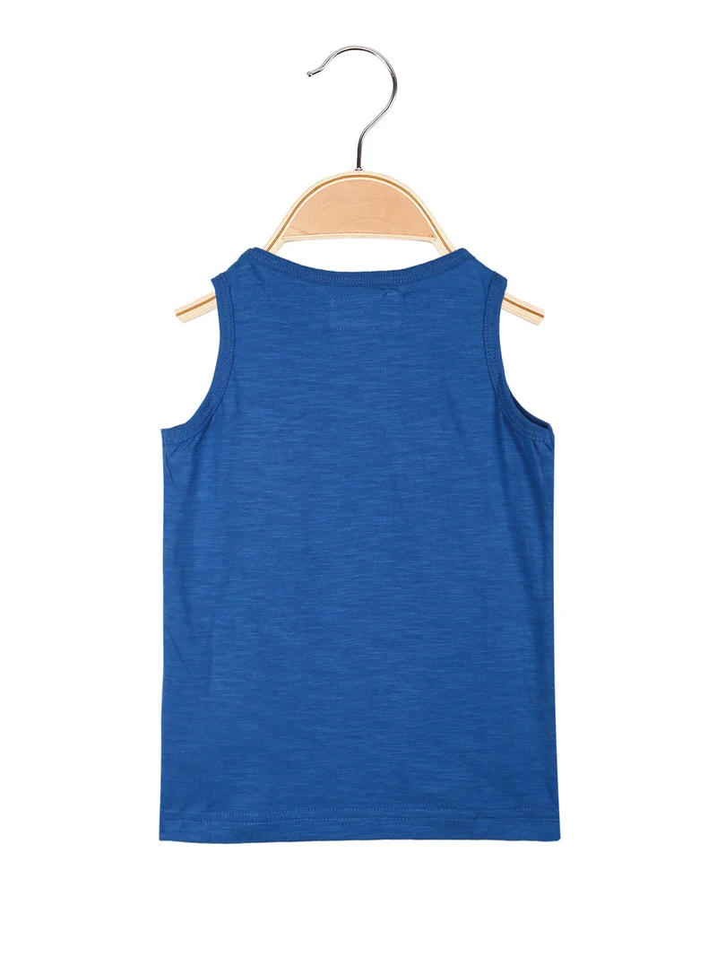 Canotta da neonato con stampe - blu