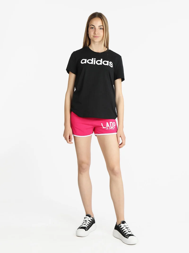Shorts sportivi donna con coulisse - fucsia