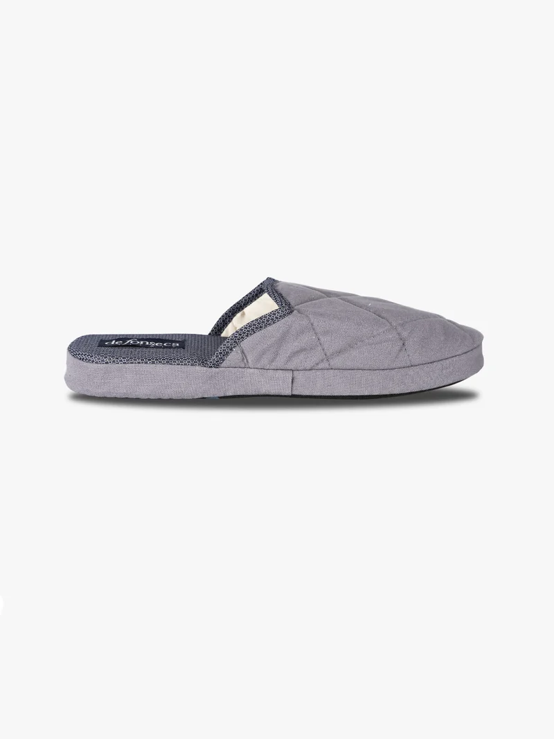 Pantofole uomo in tessuto - grigio