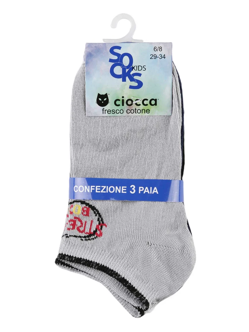 Calze corte da bambino Confezione da 3 paia - blu scuro