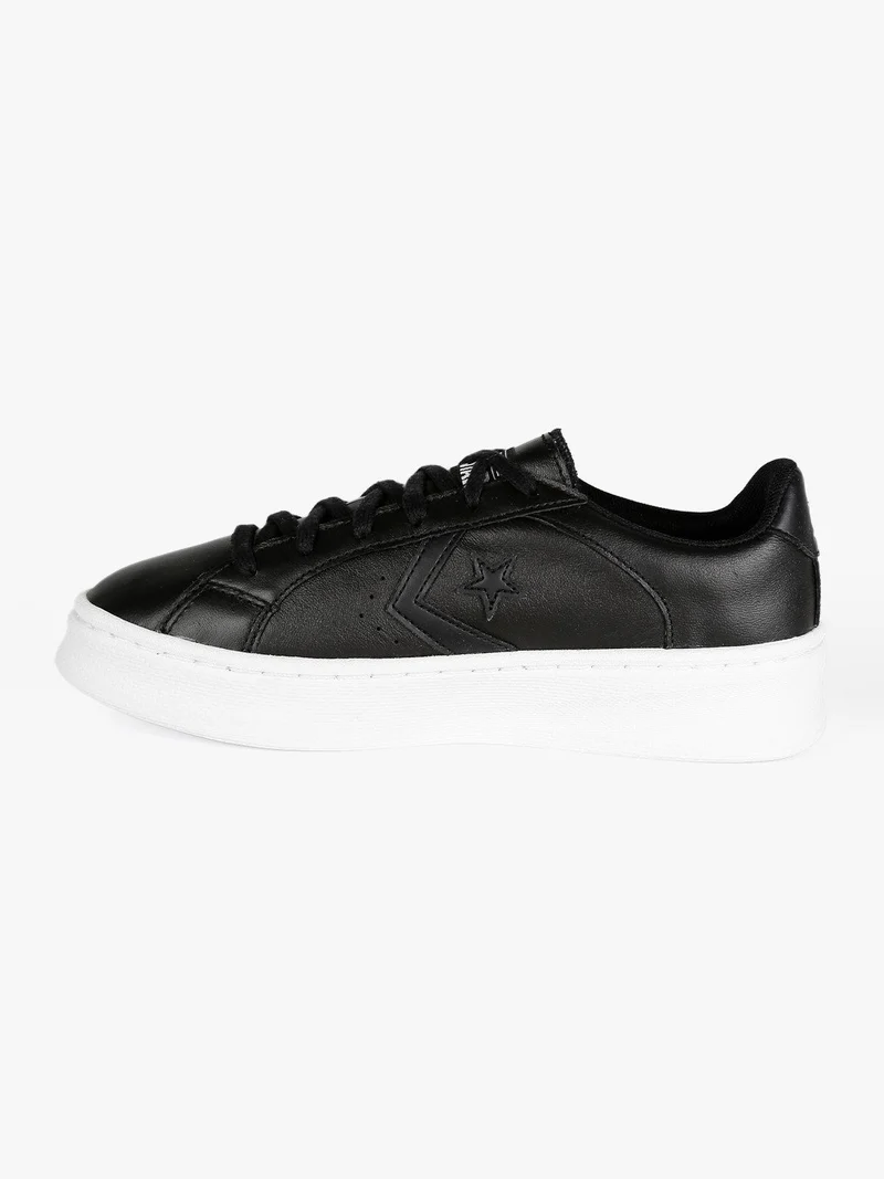 Pro Leather Sneakers in pelle donna platform - nero