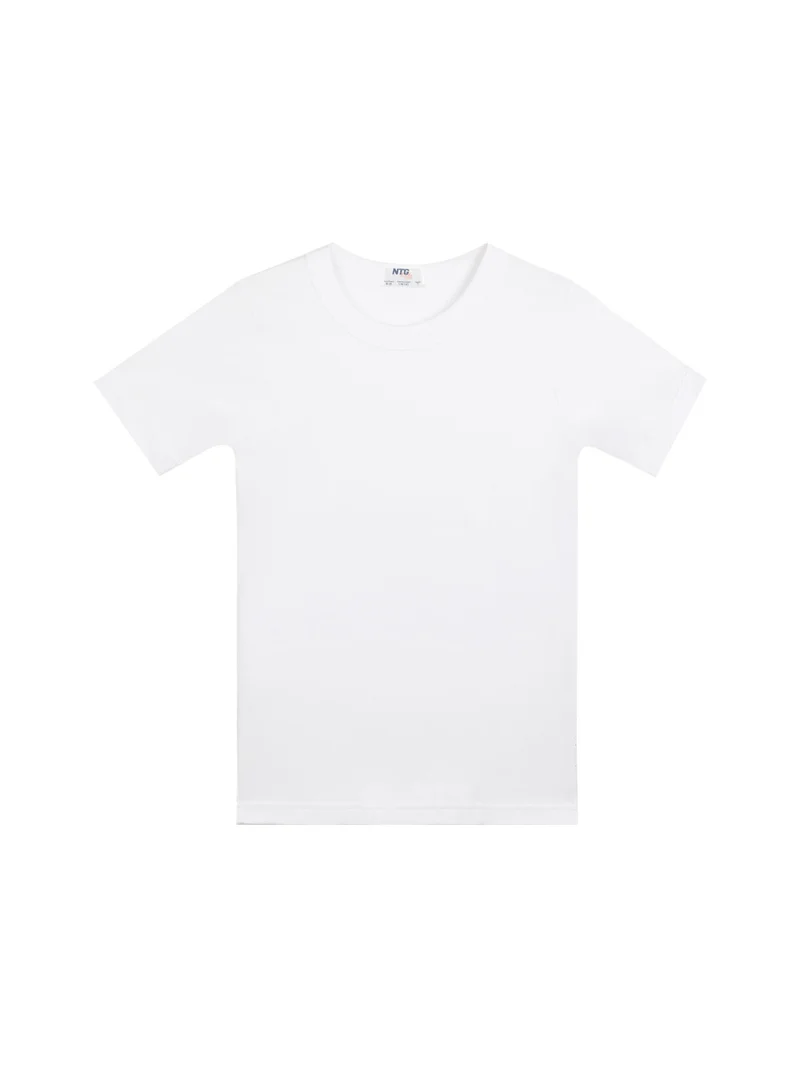 T-shirt intima da bambino in cotone interlock - bianco