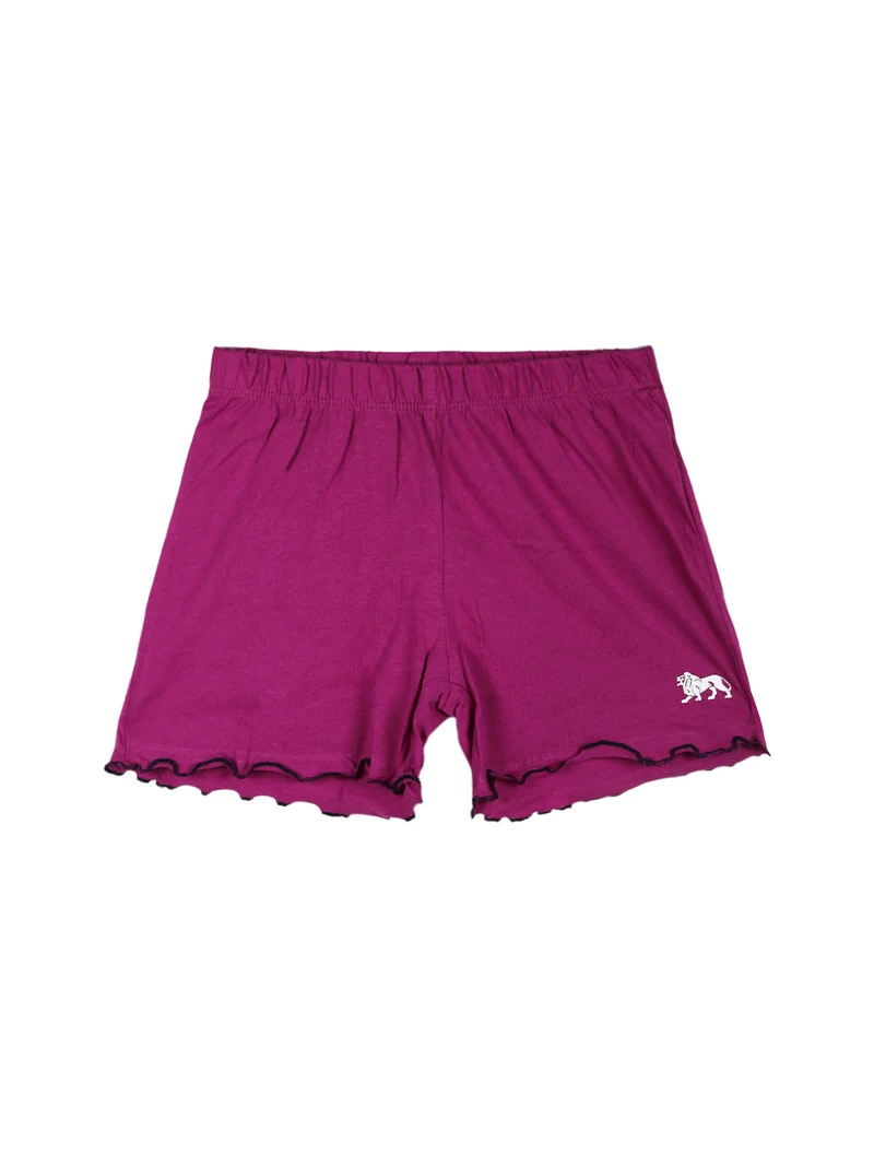 Pigiama corto da bambina in cotone - blu scuro