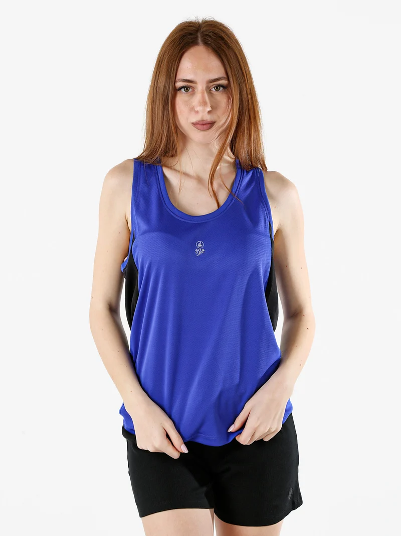 Canotta sportiva da donna traspirante - bluette