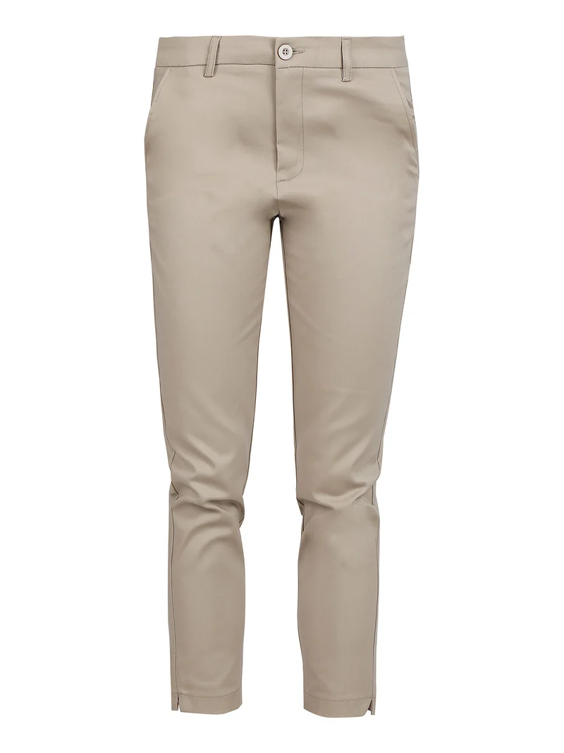 Pantaloni classici da donna a sigaretta - beige