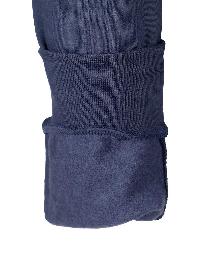 Felpa da uomo full zip - blu scuro