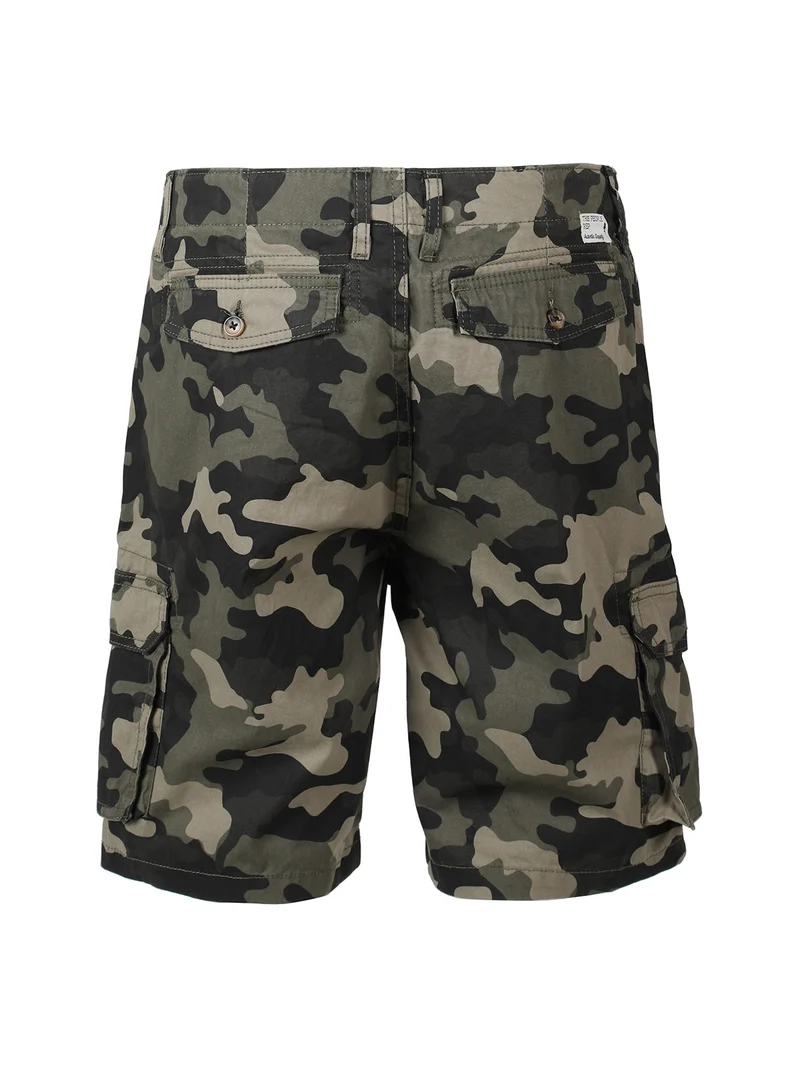 Bermuda uomo militare con tasconi laterali - militare