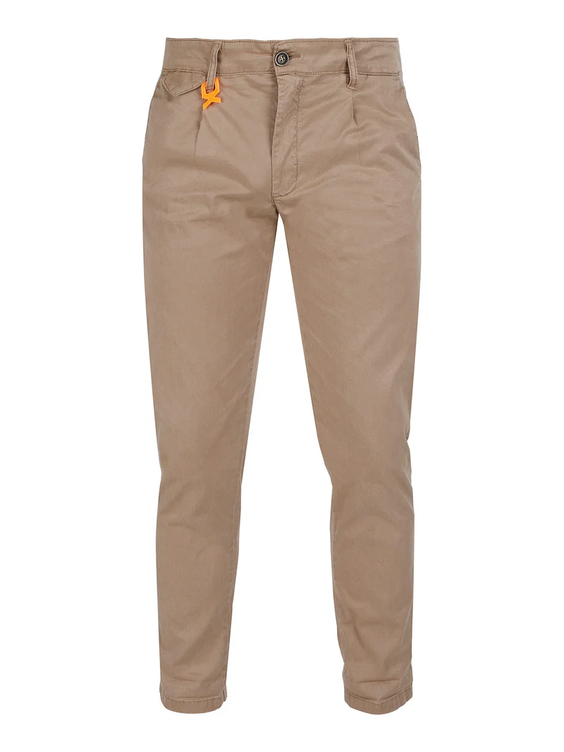 Pantaloni casual da uomo slim fit - marrone