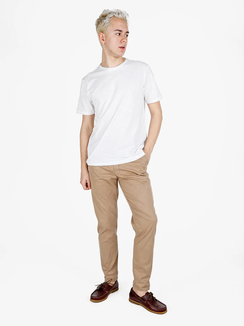 Pantaloni casual da uomo slim fit - marrone