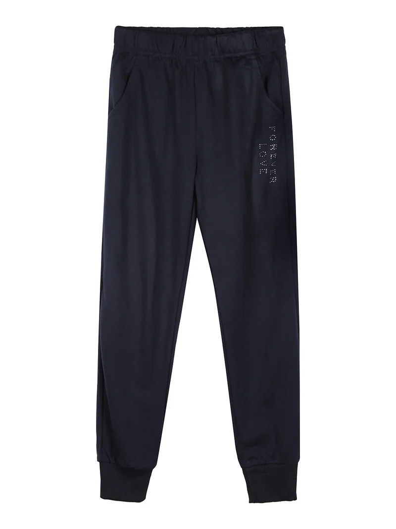 Completo tuta da bambina 2 pezzi felpa e pantaloni - blu scuro