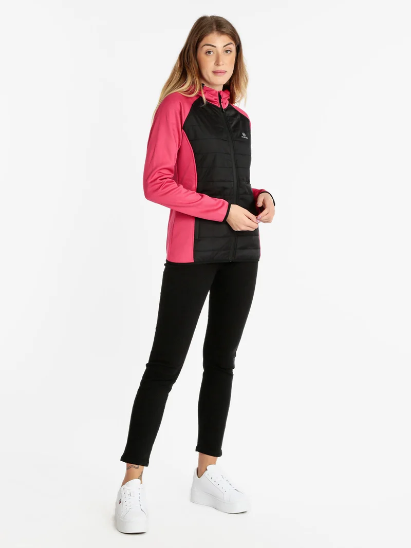 Giacca sportiva da donna con cappuccio - fucsia